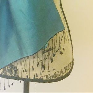 Accessories - Gorgeous 100% Silk Teal Scarf, reversible! Accessories - Gorgeous 100% Silk Teal Scarf, reversible!